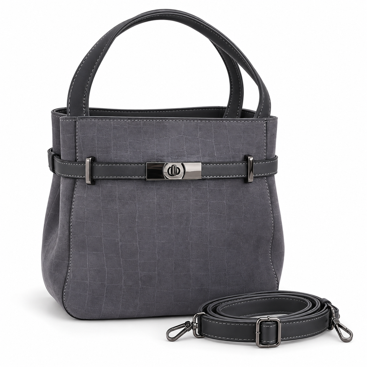 Myssac Alba Croco Handbag