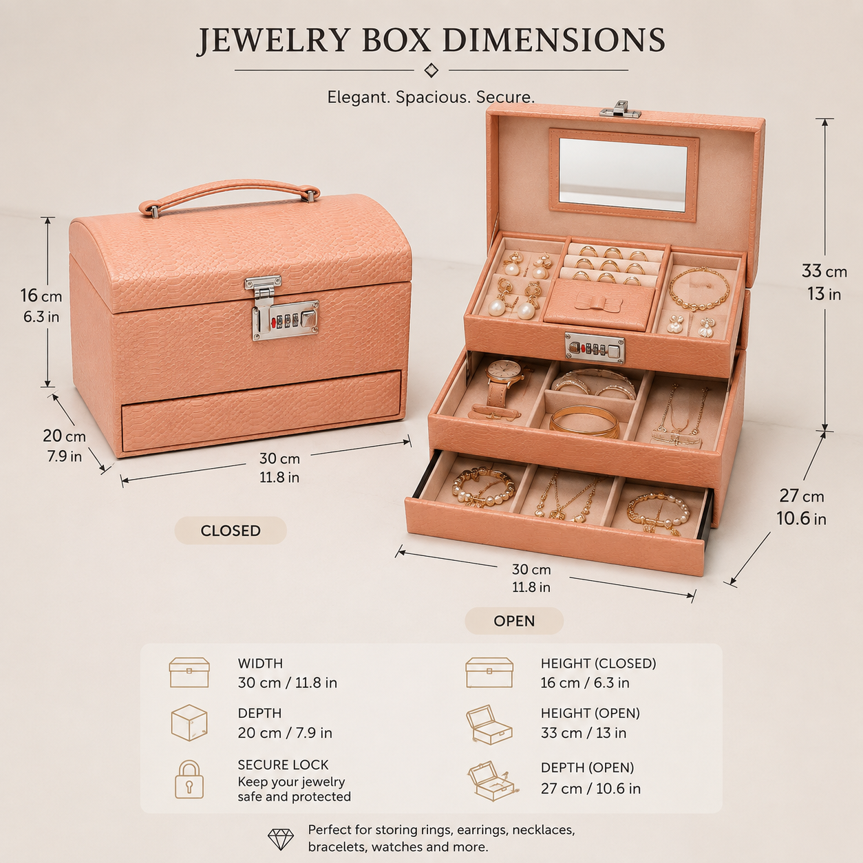 Myssac Élégance Jewelry Box™