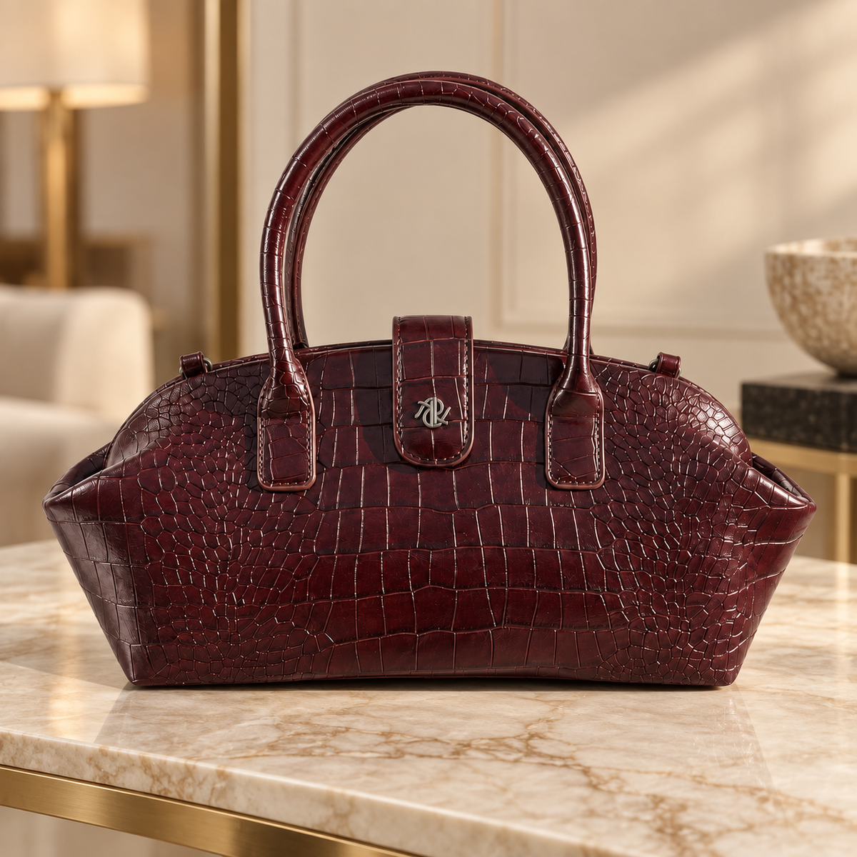 Myssac Vittoria Croco Bag