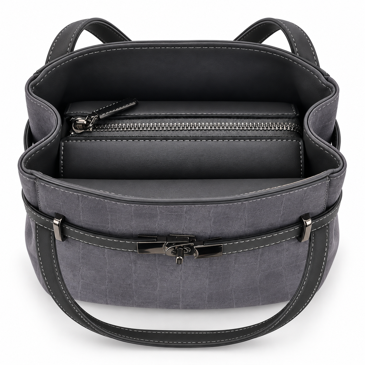 Myssac Alba Croco Handbag
