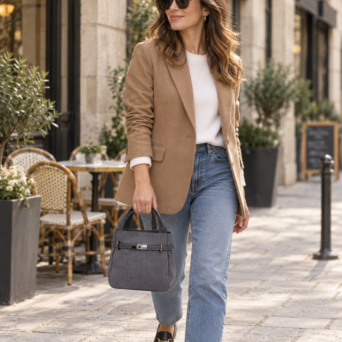 Myssac Alba Croco Handbag