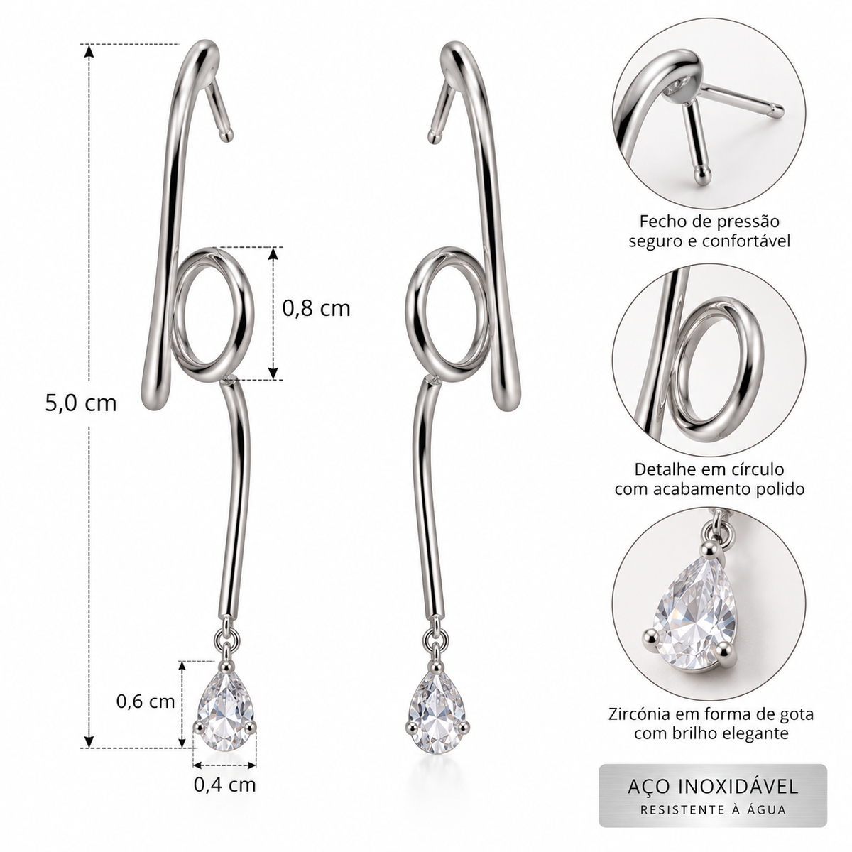 Myssac Crystal Drop Earrings™
