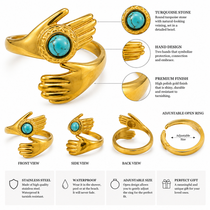 Myssac Étreinte Turquoise™ Ring