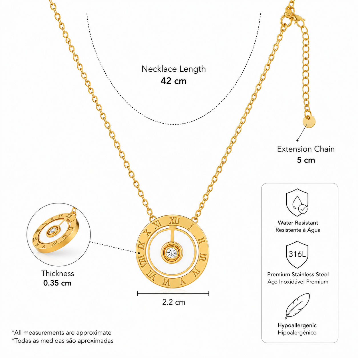 Myssac Éternité Roman Necklace™