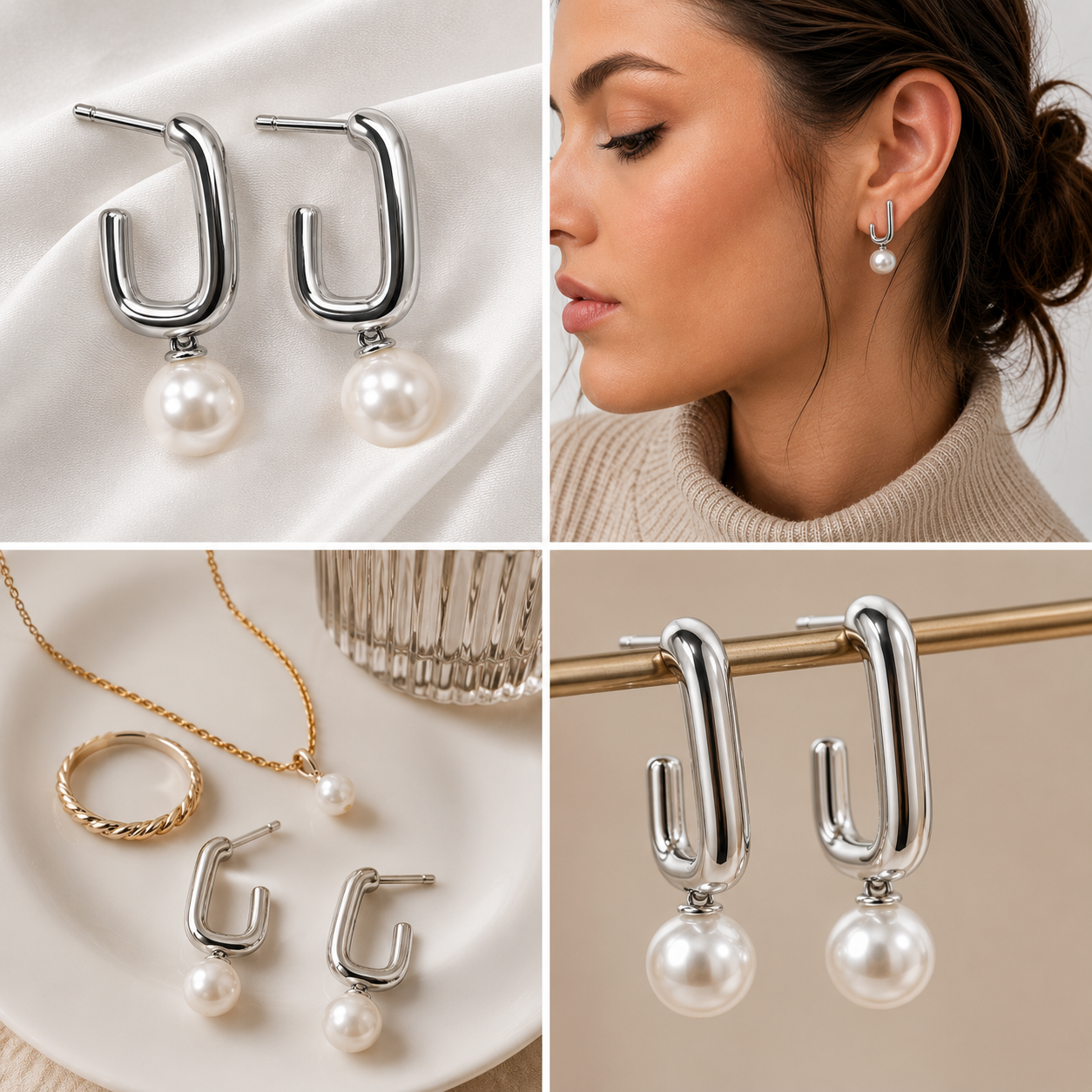 Myssac Pearl Square Earrings™