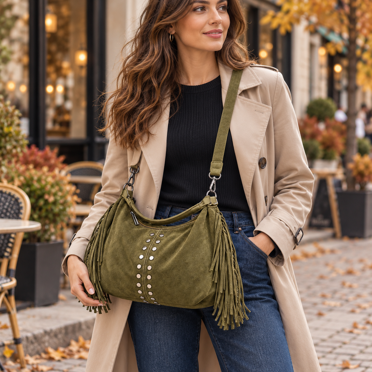 Myssac Siena Fringe Hobo Bag™